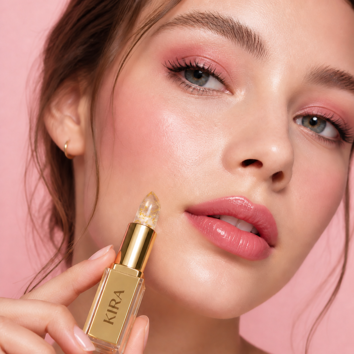 KIRA Sheer Rose Lip Treatment.